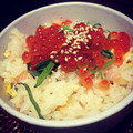ayako1020's cooksnap of when they made 簡単★お手軽★鮭といくらのまぜごはん.