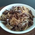 ayumi321's cooksnap of when they made 特製ミートソーススパゲティ.