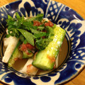 葉っぱかーさん's cooksnap of when they made きゅうりと長芋の居酒屋風梅おかか和え.
