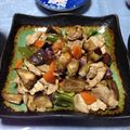 レイナーチ's cooksnap of when they made なすとピーマンのピリ辛酢豚風炒め.