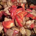 Azureus's cooksnap of when they made 鶏なすトマトのオリーブオイル炒め.