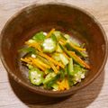 ばぢこ's cooksnap of when they made ごま油と梅香る☆きゅうり＆オクラ梅肉和え.