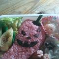 manikey's cooksnap of when they made キャラ弁!!暴君ハバネロ弁当♪.