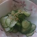 ゆきちのん's cooksnap of when they made ☆超簡単☆きゅうりの酢の物.