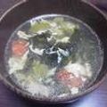 あっきう0411's cooksnap of when they made トマトオクラわかめのスープ.