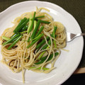 yaokiyaoki's cooksnap of when they made レンジで早旨！ネギ塩昆布の和風スパゲティ.