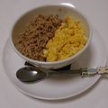 fuwari2507's cooksnap of when they made 鶏と玉子の♪そぼろ丼.