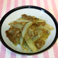 龍青空ママ's cooksnap of when they made ◎簡単！新玉ねぎの天かすソース炒め◎.