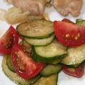 ちゅにこ's cooksnap of when they made 簡単に一品！トマトと胡瓜のさっぱりサラダ.