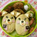 赤い電話's cooksnap of when they made こどもの日　運動会にキャラ弁？いなり寿司.