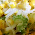 松ぼっくり。's cooksnap of when they made ゴーヤとコーンの白だしマヨサラダ.