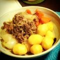 クリスまゆ's cooksnap of when they made 肉じゃが　　　　　.