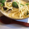 bambibell's cooksnap of when they made 簡単♪きのこの豆乳スープパスタ.