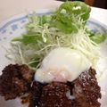 おかわりちょうだい♪'s cooksnap of when they made ひき肉ステーキの照焼き.