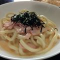 おきんこ's cooksnap of when they made 冷製めんたいカルボうどん.