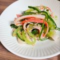 クックP5458D☆'s cooksnap of when they made ☆カニかまときゅうりのごまナムル☆.