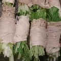 みぃこかあちゃん's cooksnap of when they made 水菜の豚肉巻き～ゴマダレ風.