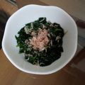 とっこなお's cooksnap of when they made モロヘイヤとしらすのおひたし.