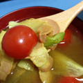 しゆちゃ's cooksnap of when they made レタスと鯨のベーコンのスープ.
