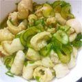 せいじミキ's cooksnap of when they made 鶏皮ときゅうりのポン酢あえ.