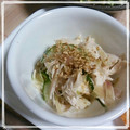 ＴＯＭＯＷＡＴ's cooksnap of when they made ささみと胡瓜と茗荷のわさマヨ和え.