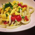 なつぽち's cooksnap of when they made 簡単！夏バテ防止！トマトのゴマだれうどん.