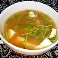 LaLaちゃん♪'s cooksnap of when they made 豆苗の味噌汁.