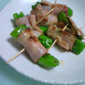 こひよこ's cooksnap of when they made めんつゆで簡単★ししとうベーコン串.