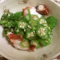 ママとなっちゃん's cooksnap of when they made オクラとタコの酢の物(*´ー｀).