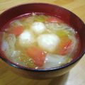 coyoyoc's cooksnap of when they made 鶏挽き肉とプチトマトのスープ.