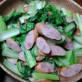 ♡Catherine's cooksnap of when they made チンゲン菜とウインナーの炒め.