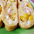 ♡きょん♡'s cooksnap of when they made 玉子ハムコーンの甘い玉子焼き♡.