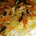 bereza's cooksnap of when they made あんかけ素麺♪パリパリ焼いて.
