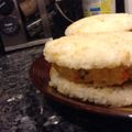 ayu045's cooksnap of when they made 焼き肉のたれで簡単！ライスバーガー.