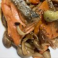 Kちやん☺'s cooksnap of when they made 秋香る 鮭としめじのバターしょうゆ.