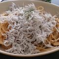 ミニミニ熊's cooksnap of when they made しらすたっぷり☆醤油バターパスタ.