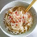 男爵薯's cooksnap of when they made とろろ昆布の冷たいピリ辛！そうめん.