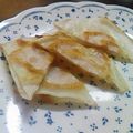 Rミルフィーユ's cooksnap of when they made ワンタン皮使用＃パリッとハムっチ＃.