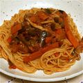 うに子's cooksnap of when they made 茄子ときのこのミートソースパスタ.