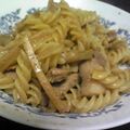 ミルクボール's cooksnap of when they made 鶏とごぼうの煮込みパスタ.