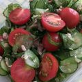 ラリー＆サラ's cooksnap of when they made トマトきゅうりツナの和風サラダ.