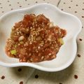 快くん's cooksnap of when they made 豆腐や山芋に☆梅と葱の胡麻和えだれ.