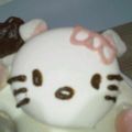 tikyu's cooksnap of when they made キャラスイーツ☆マシュマロでキティちゃん.