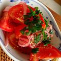 ゆうこゆうこ1's cooksnap of when they made トマトとサラダ玉ねぎのマリネ.