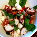 mihokarine's cooksnap of when they made タコとチーズのマリネ風サラダ.