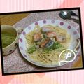 ひぴちゅー's cooksnap of when they made 鮭とキャベツのクリームパスタ.