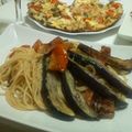 ふれんちきてぃ's cooksnap of when they made 揚げ茄子とパンチェッタとトマトのパスタ.