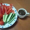 あみひよ's cooksnap of when they made 簡単激うま、イカわたのバーニャカウダー.