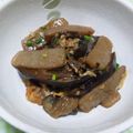 Ｏｎｅ碗's cooksnap of when they made なすとこんにゃくの味噌炒め.