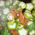 ナツガール's cooksnap of when they made おくらの梅おかか和え.